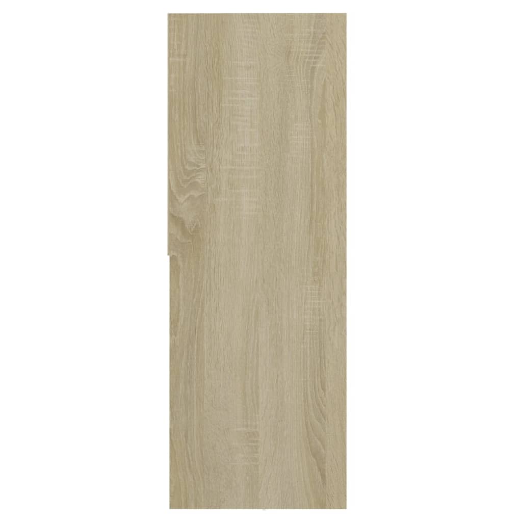 vidaXL Knižnica, dub sonoma 67x24x161 cm, kompozitné drevo
