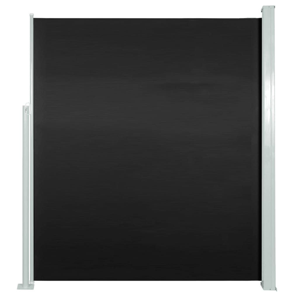 vidaXL Zaťahovacia bočná markíza čierna 160 x 500 cm