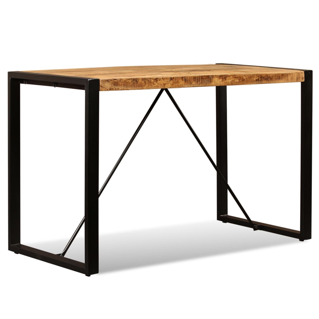 vidaXL Jedálenský stôl, masívne surové mangovníkové drevo, 120 cm