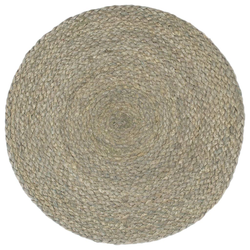 vidaXL Prestierania 4 ks sivé 38 cm jutové okrúhle