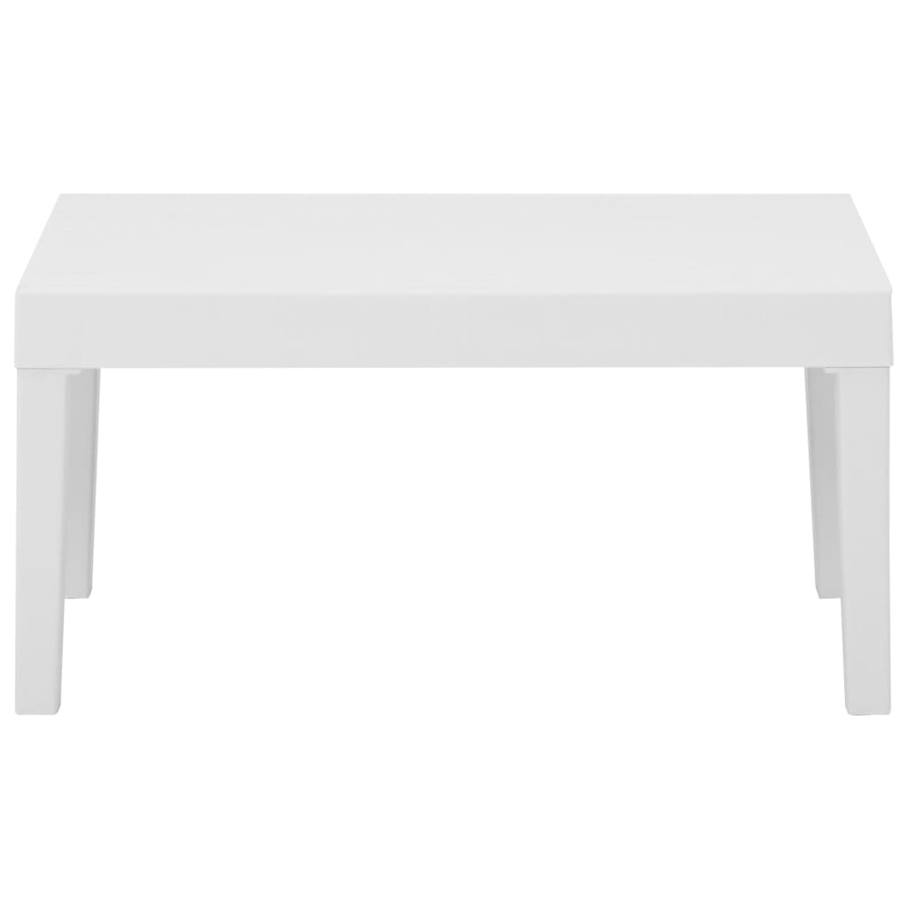 vidaXL Záhradný stôl plastový biely