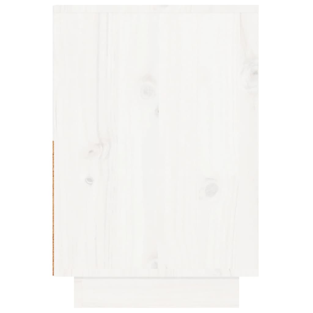 vidaXL Nočné stolíky 2 ks biele 60x34x51 cm masívne borovicové drevo