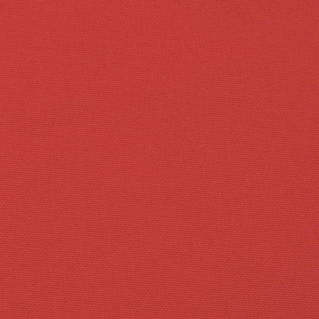vidaXL Podložky na paletový nábytok 3 ks, červené, látka