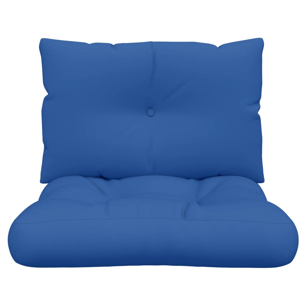 vidaXL Podložky na paletový nábytok 2 ks, kráľovsky modré, látka