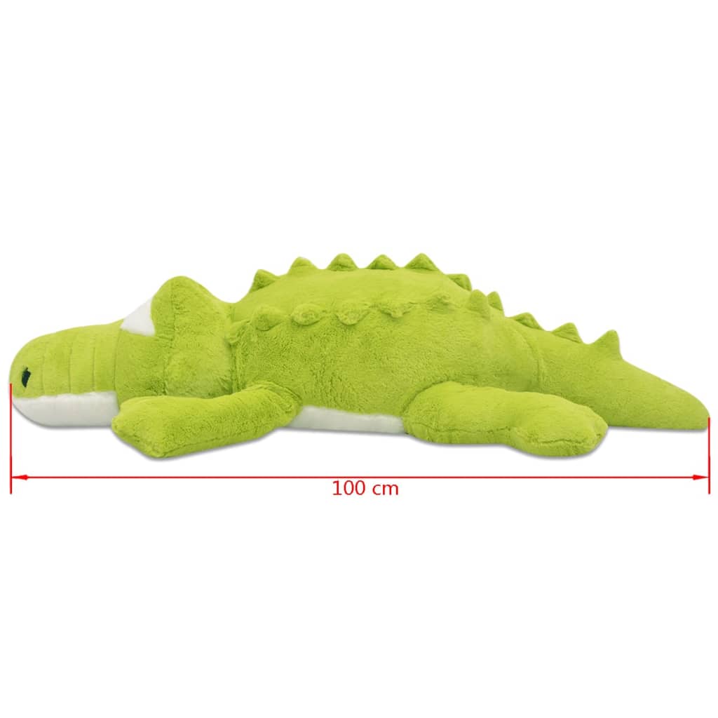 vidaXL Hračka plyšový krokodíl, XXL, 100 cm