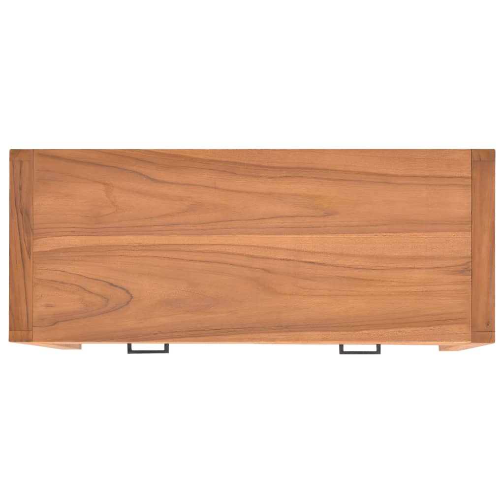 vidaXL Písací stôl s 2 zásuvkami 100x40x75 cm, tíkové drevo