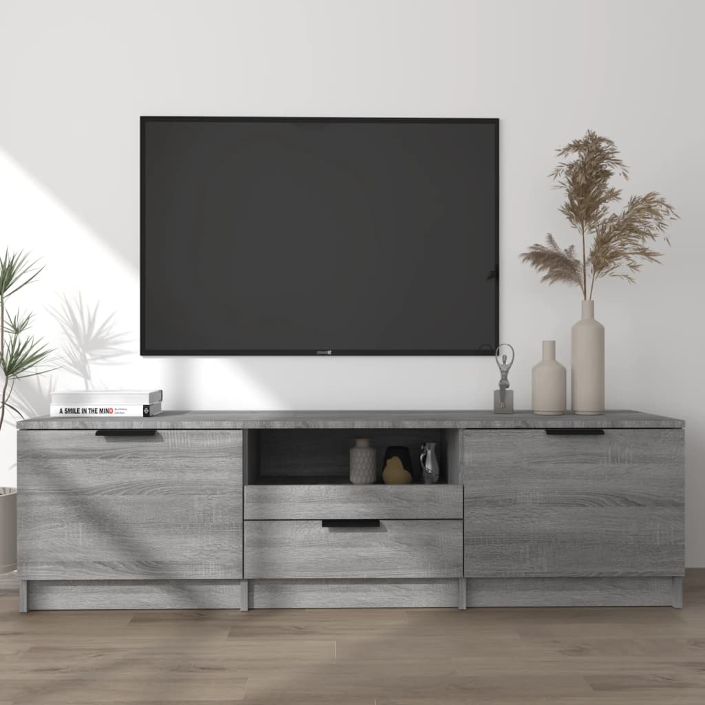 vidaXL TV skrinka sivý dub sonoma 140x35x40 cm spracované drevo