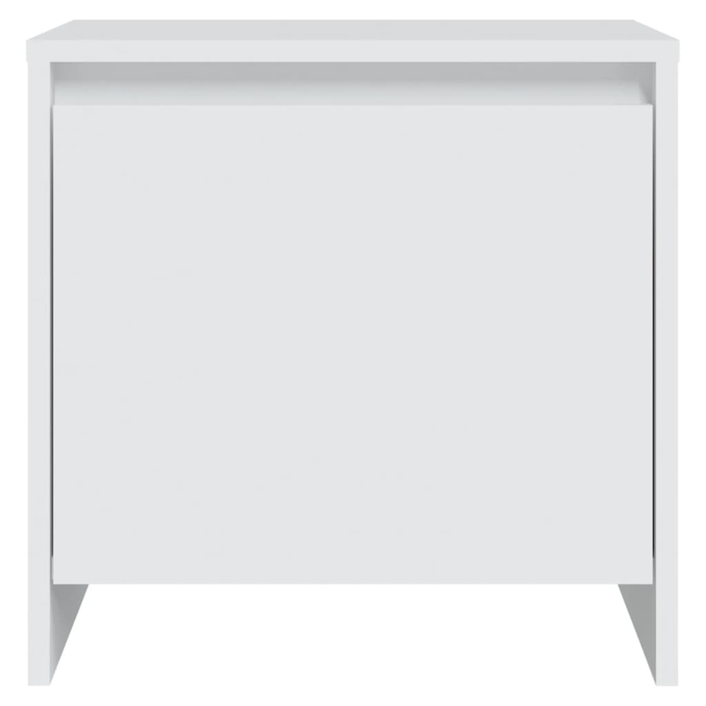 vidaXL Nočný stolík biely 45x34x44,5 cm drevotrieska