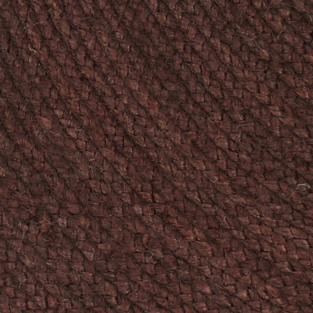 vidaXL Ručne vyrobený koberec hnedý 120 cm jutový okrúhly