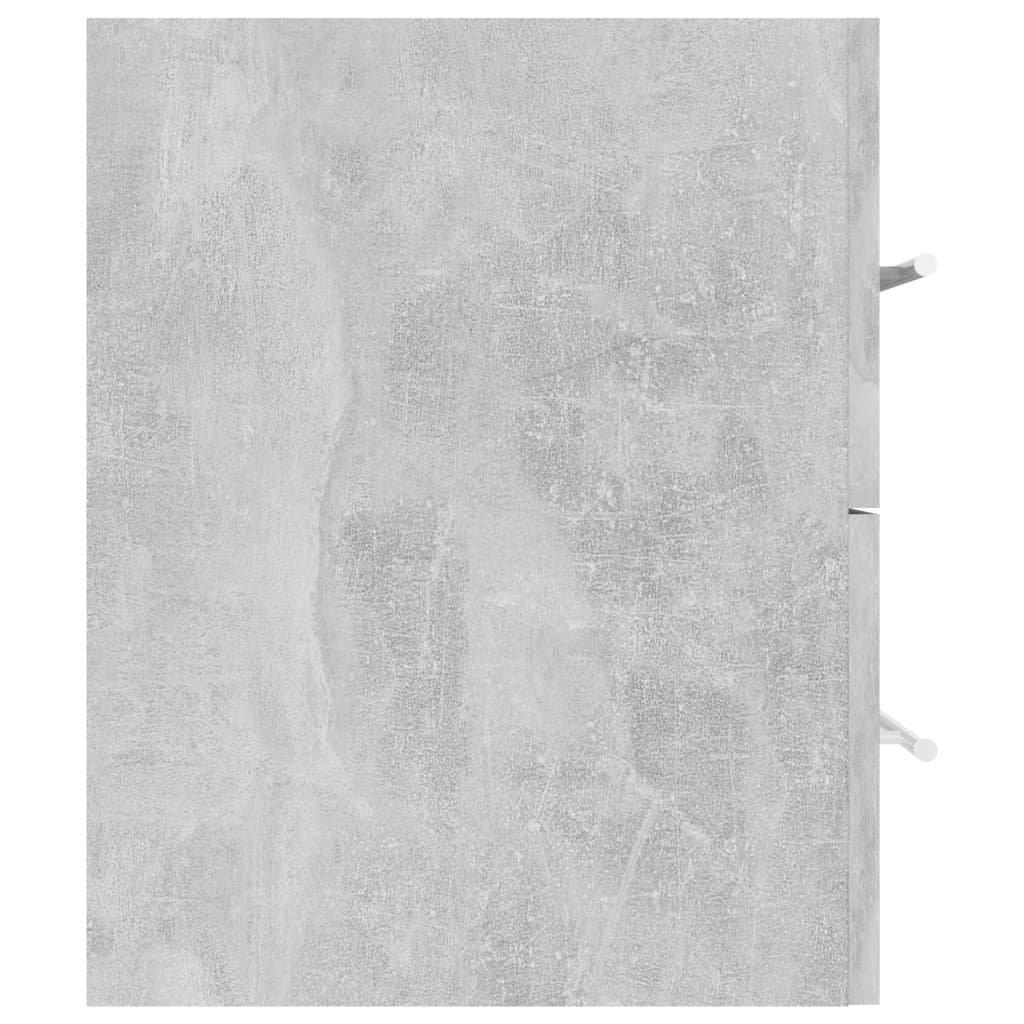 vidaXL Skrinka pod umývadlo betónovo-sivá 100x38,5x48 cm drevotrieska