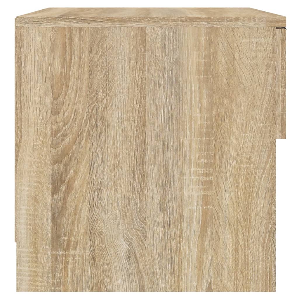 vidaXL Nočné stolíky 2 ks dub sonoma spracované drevo
