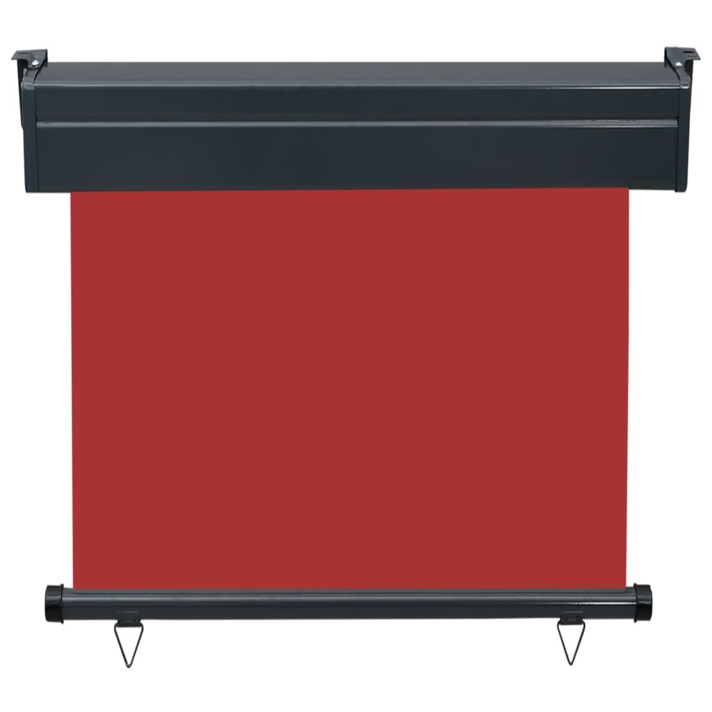 vidaXL Bočná markíza na balkón 80x250 cm, červená