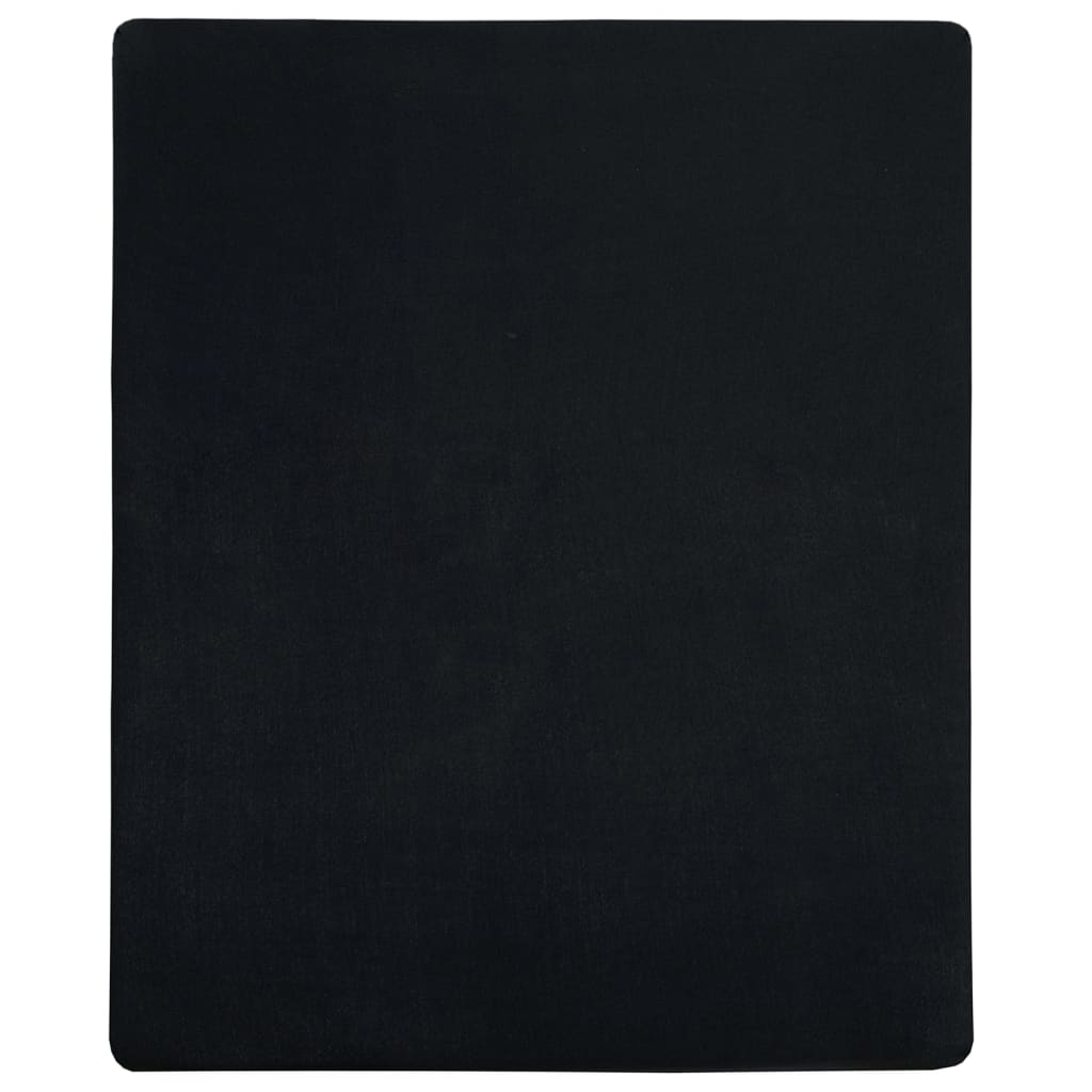 vidaXL Plachta Jersey čierna 160x200 cm bavlna