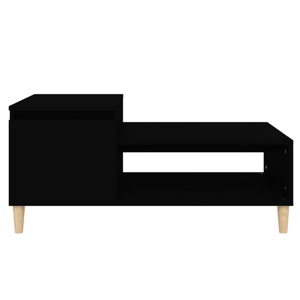 vidaXL Konferenčný stolík čierny 100x50x45 cm spracované drevo