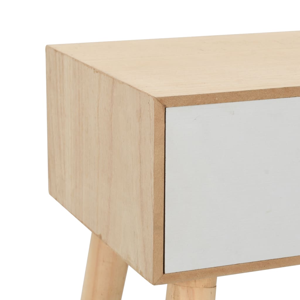 vidaXL Nočný stolík so zásuvkou 44x30x58,5 cm masívne borovicové drevo