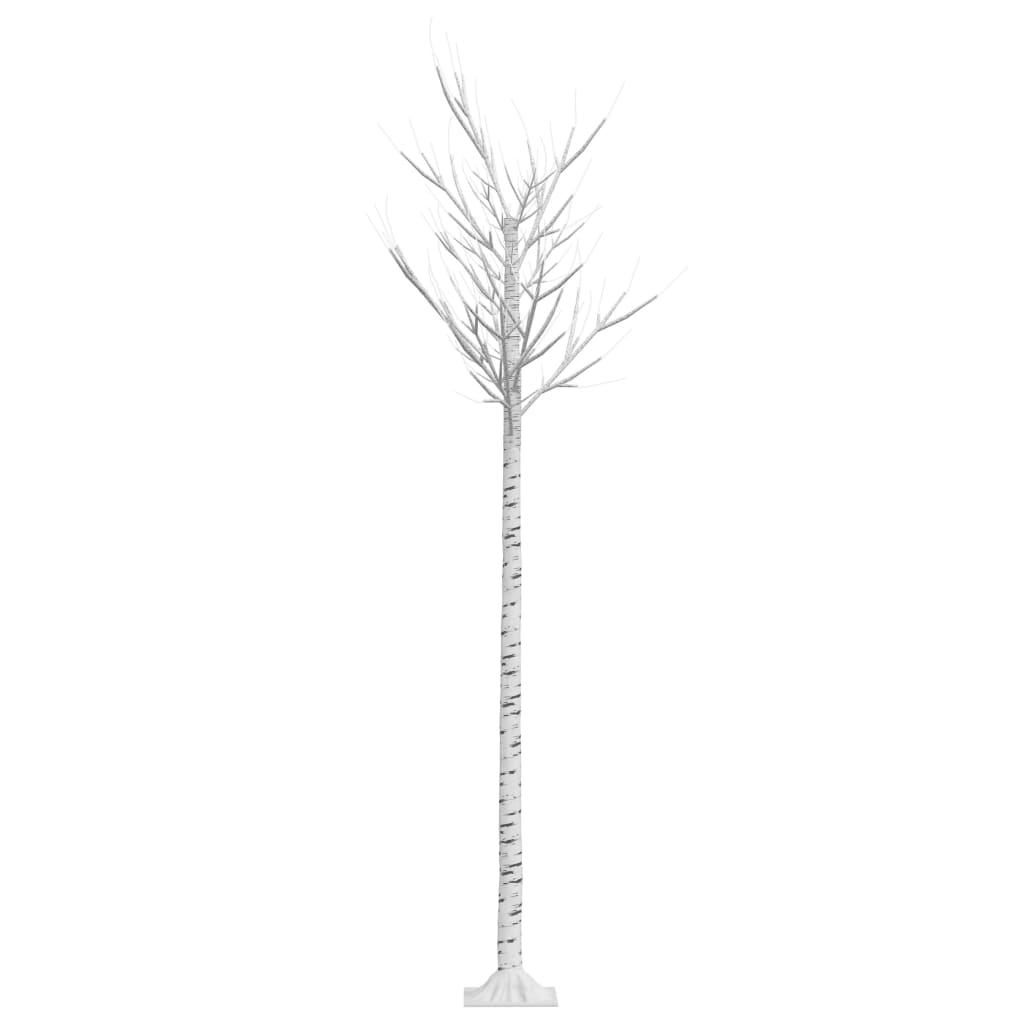 vidaXL Vianočný stromček/vŕba 200 LED 2,2 m, teplá biela, dovnútra/von