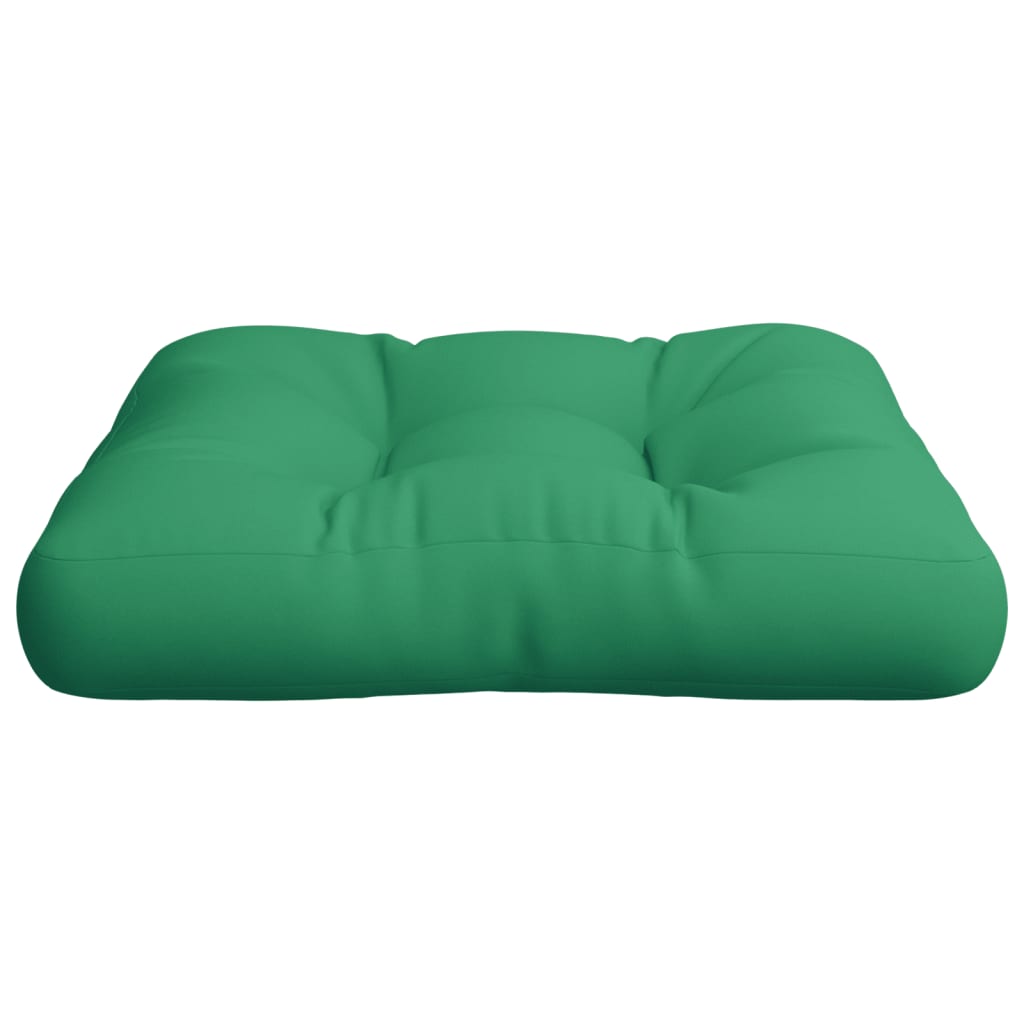 vidaXL Podložka na paletový nábytok, zelená 50x50x12 cm, látka
