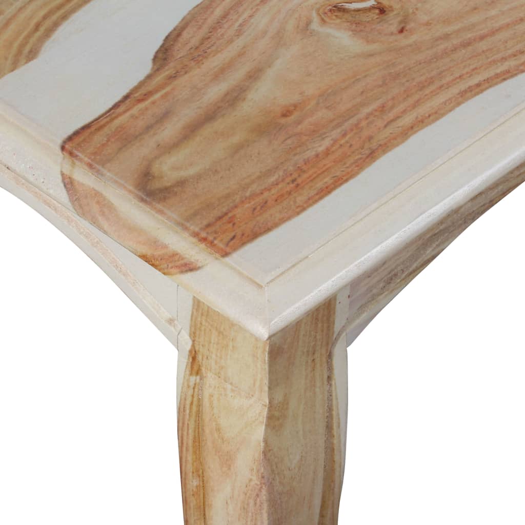 vidaXL Konferenčný stolík, masívne sheeshamové drevo, 110x60x35 cm