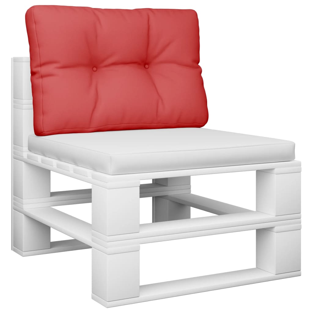 vidaXL Podložka na paletový nábytok, červená 50x40x12 cm, látka