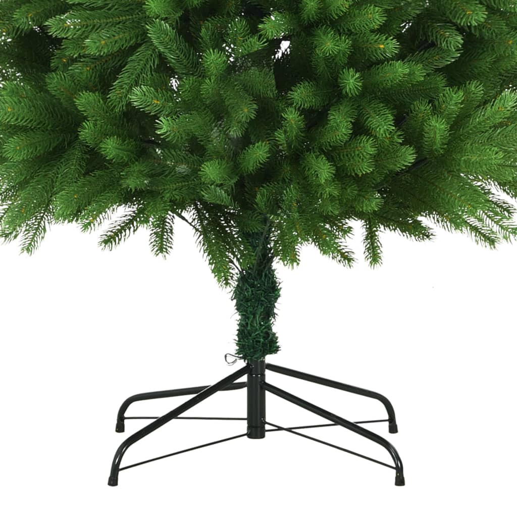 vidaXL Osvetlený umelý vianočný stromček 240 cm, zelený
