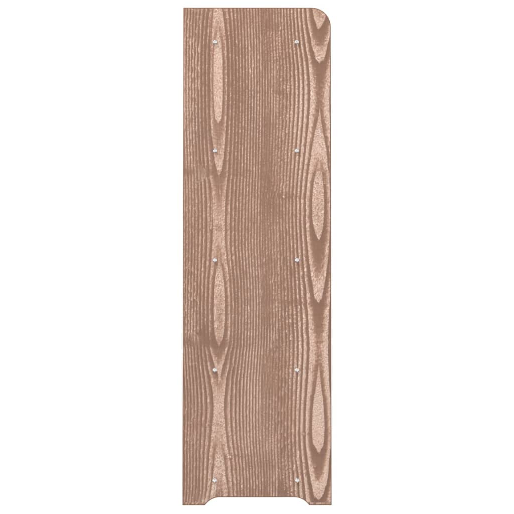 vidaXL Regál na topánky hnedý 90x24x81 cm spracované drevo