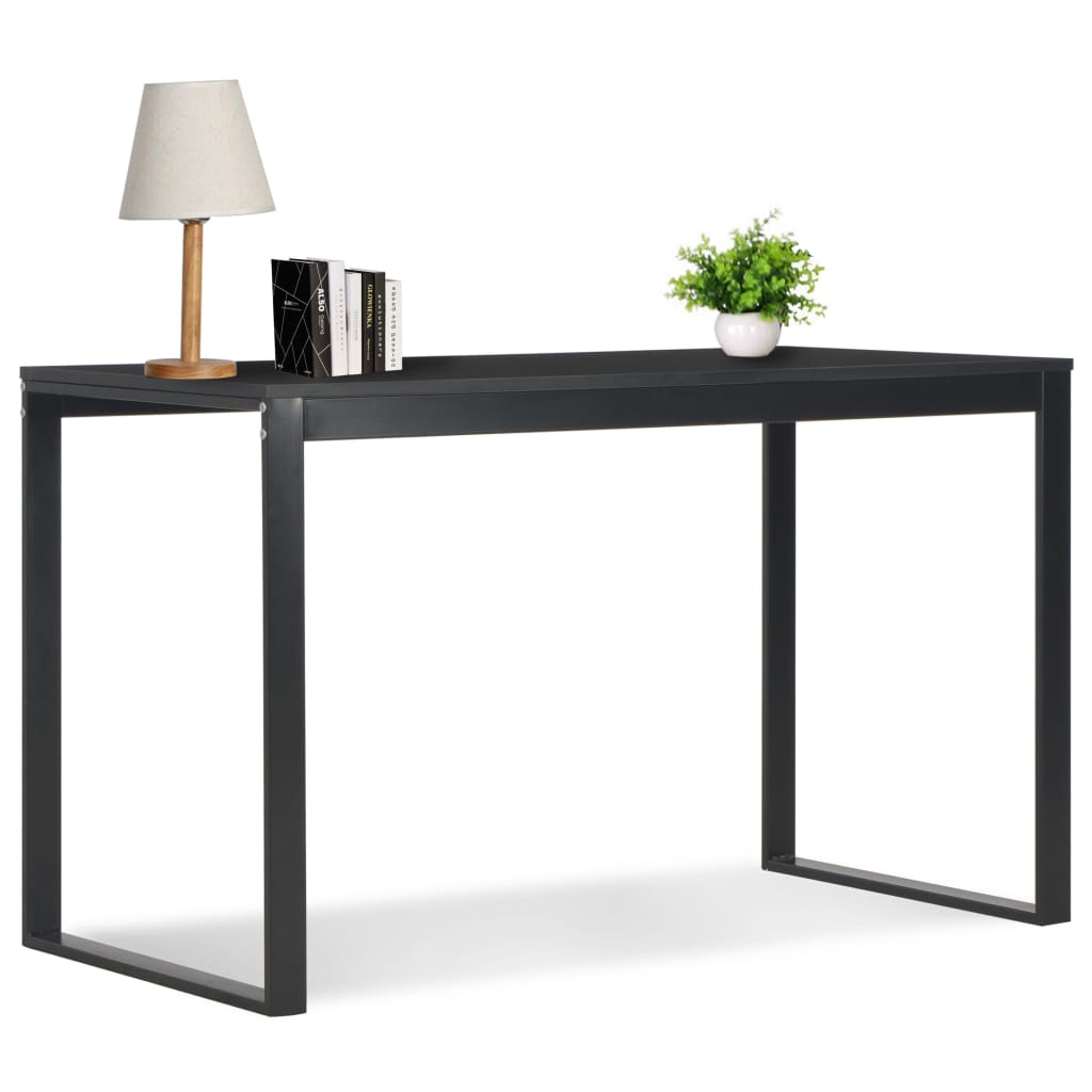 vidaXL Počítačový stôl, čierny 120x60x70 cm