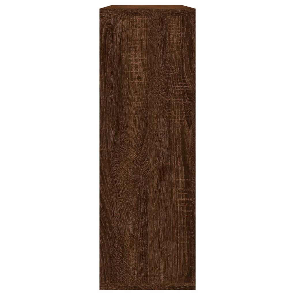 vidaXL Nástenná polica hnedý dub 104x20x58,5 cm spracované drevo