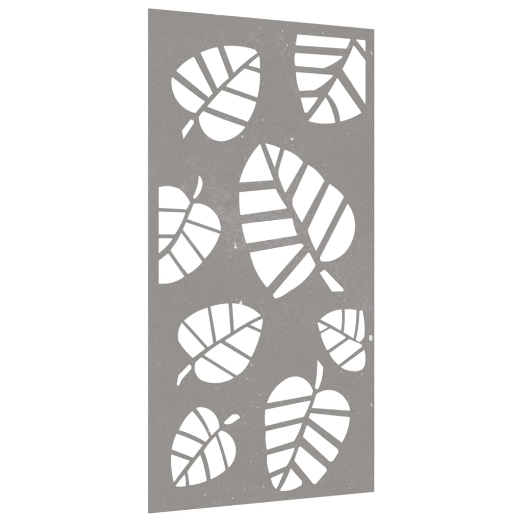 vidaXL Záhradná dekorácia 105x55 cm kortenová oceľ listový dizajn