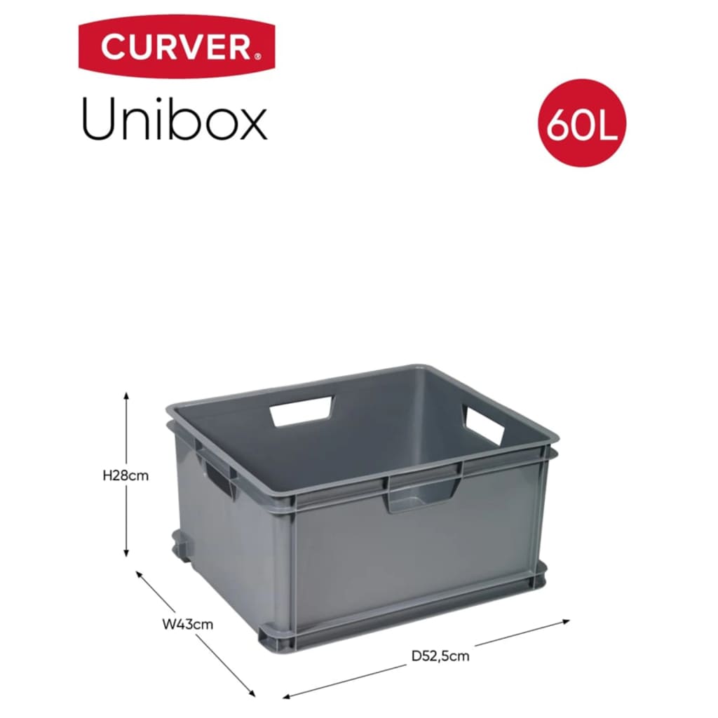 Curver Úložný box Unibox L 60 l sivý