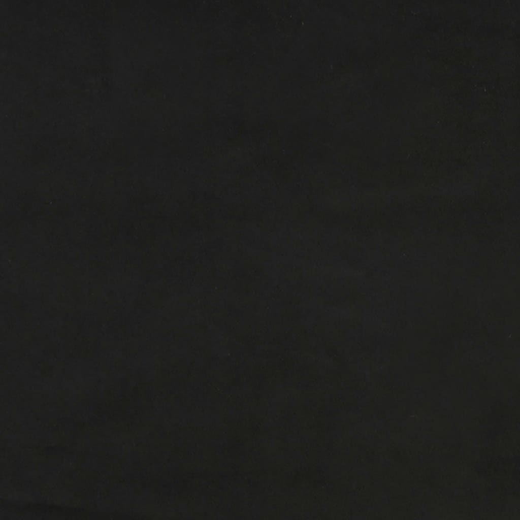 vidaXL Matrac s taštičkovými pružinami čierny 100x200x20 cm zamat