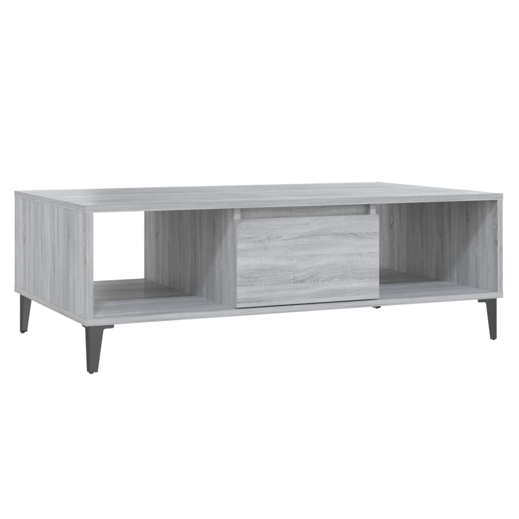 vidaXL Konferenčný stolík sivý sonoma 103,5x60x35 cm drevotrieska