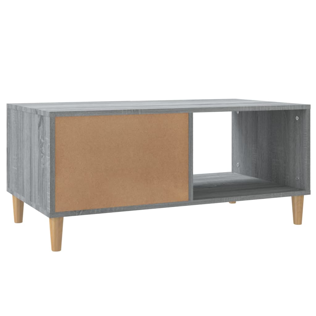 vidaXL Konferenčný stolík sivý sonoma 89,4x50x40 cm spracované drevo