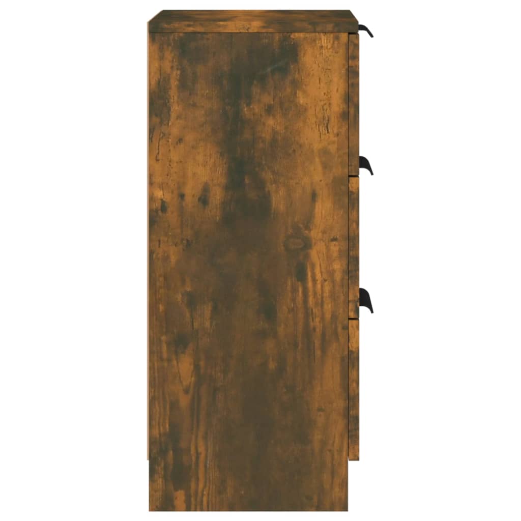 vidaXL Komoda dymový dub 30x30x70 cm spracované drevo