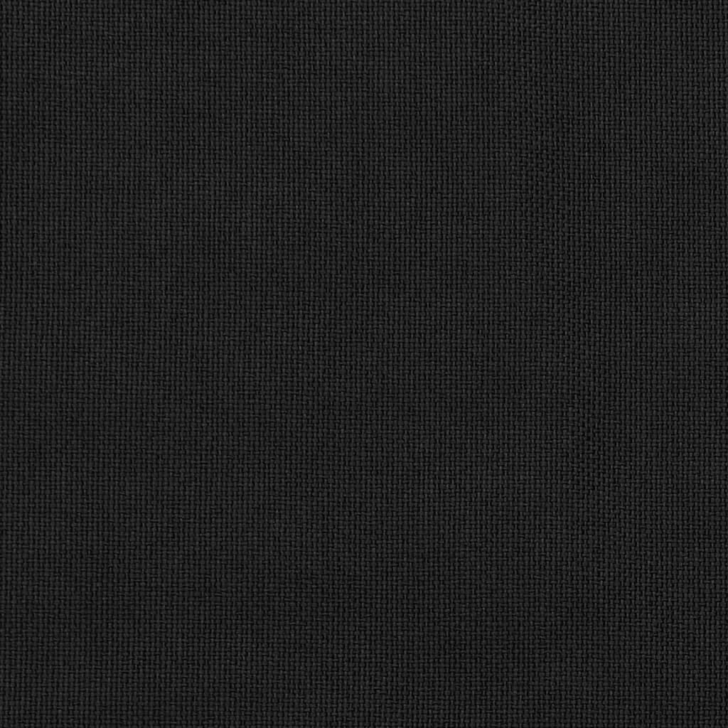 vidaXL Zatemňovacie závesy, ľanový vzhľad, krúžky 2ks,čierne 140x225cm