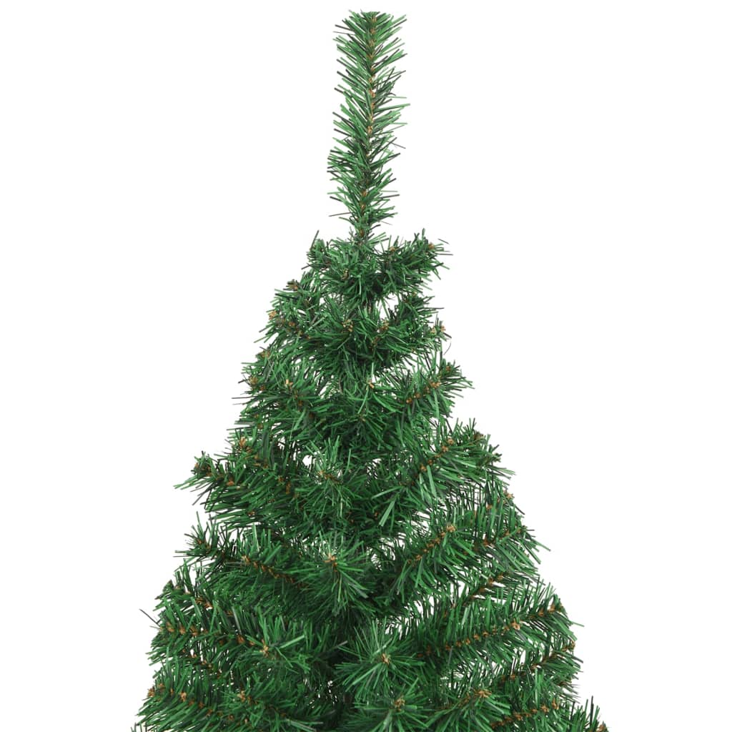 vidaXL Umelý vianočný stromček s hustým ihličím, zelený 240 cm, PVC