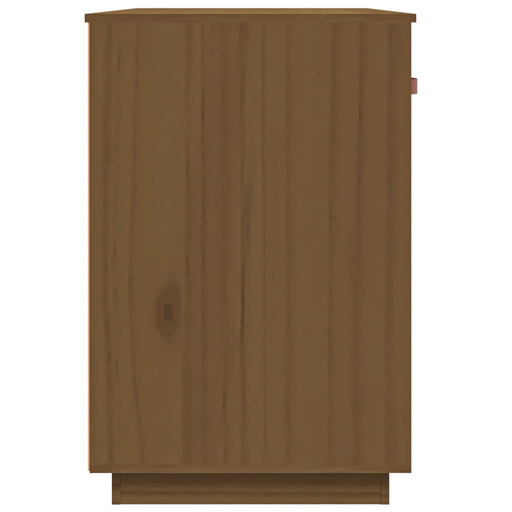 vidaXL Stolík medovo-hnedý 95x50x75 cm masívne borovicové drevo