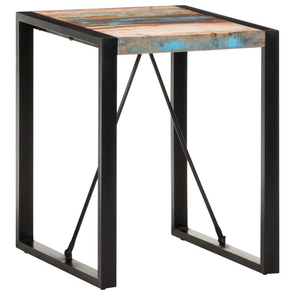 vidaXL Jedálenský stôl 60x60x75 cm, recyklovaný masív