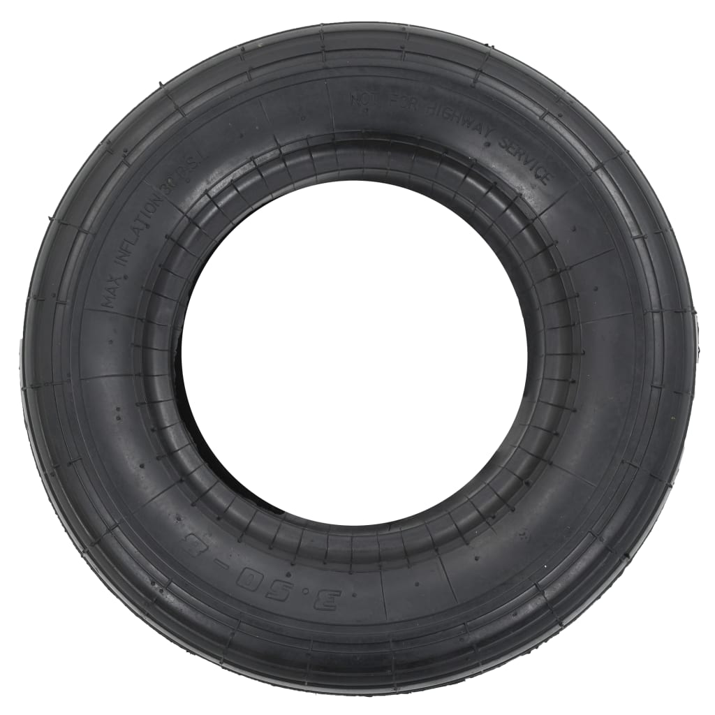 vidaXL 4-dielna sada pneumatík a duší pre fúrik 3.50-8 4PR gumená