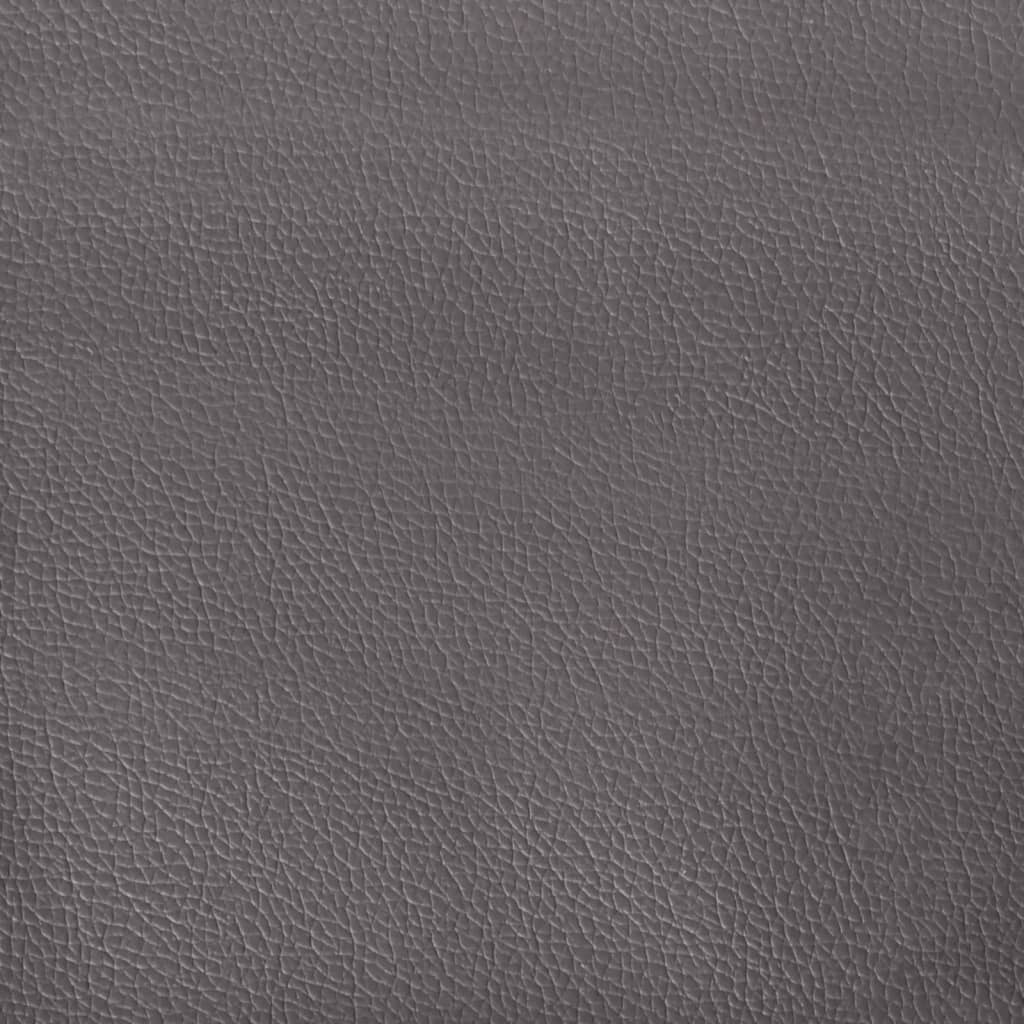 vidaXL Sklápacie kancelárske kreslo sivé umelá koža