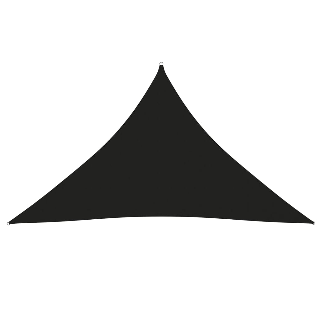 vidaXL Tieniaca plachta, oxford, trojuholníková 3x3x4,24 m čierna