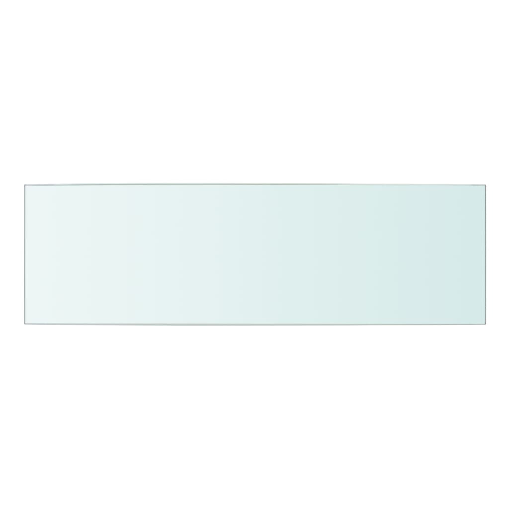 vidaXL Poličkový panel z priehľadného skla, 50x15 cm