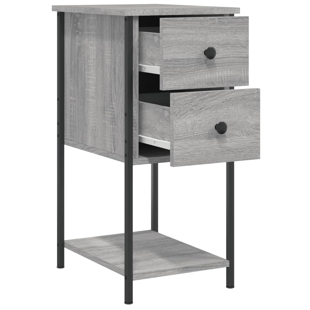vidaXL Nočný stolík sivý sonoma 32x42x70 cm kompozitné drevo