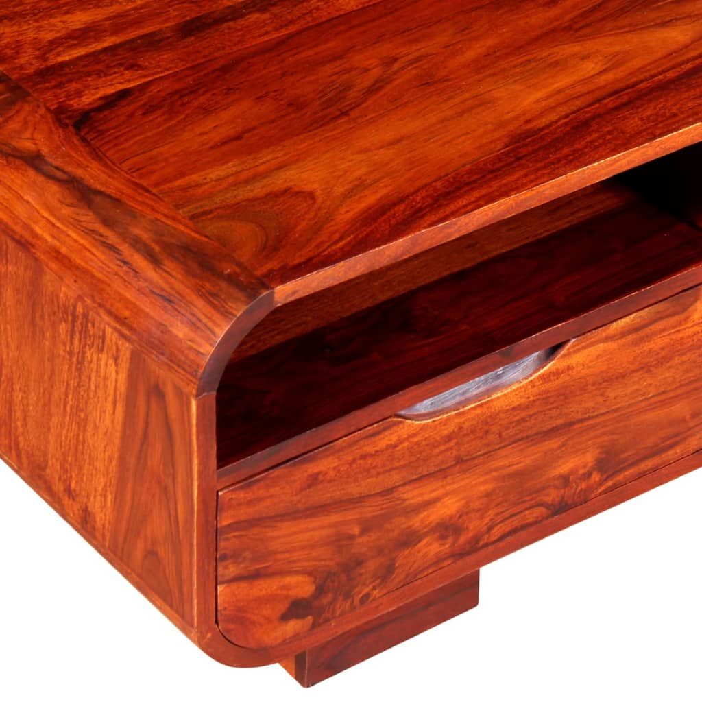 vidaXL Konferenčný stolík, masívne drevo sheesham, 90x40x35 cm
