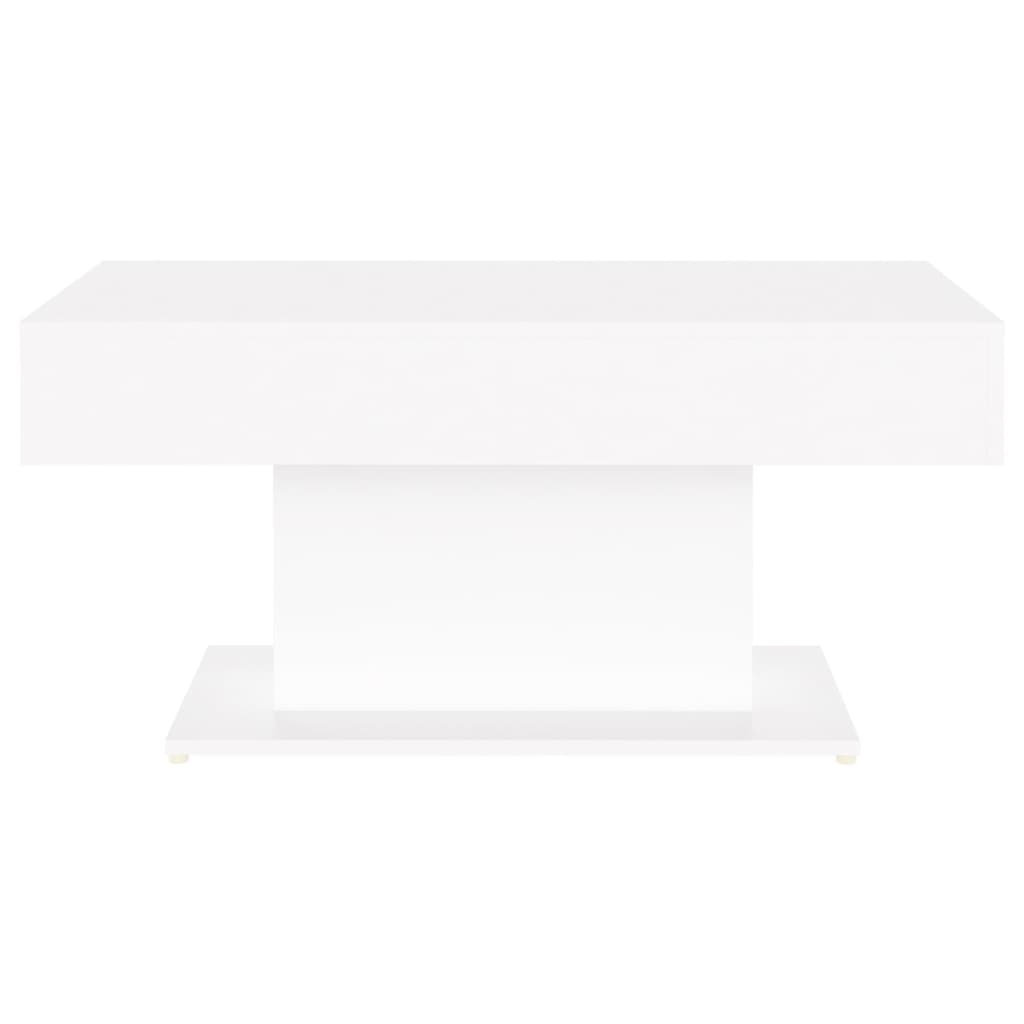 vidaXL Konferenčný stolík biely 96x50x45 cm drevotrieska