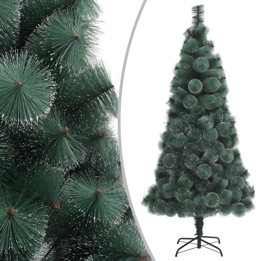 vidaXL Umelý vianočný stromček s LED a sadou gúľ, zelený 150cm PVC+PE