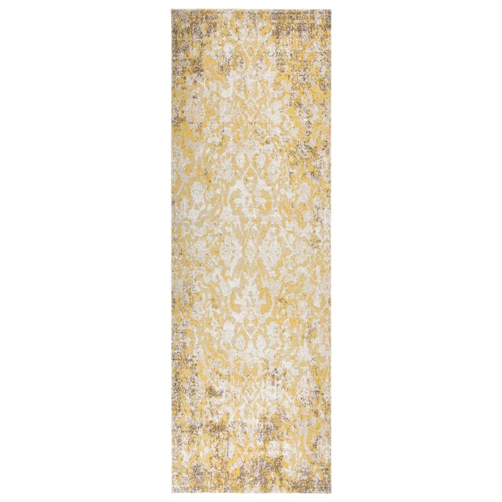 vidaXL Vonkajší koberec hladké tkanie 80x250 cm žltý