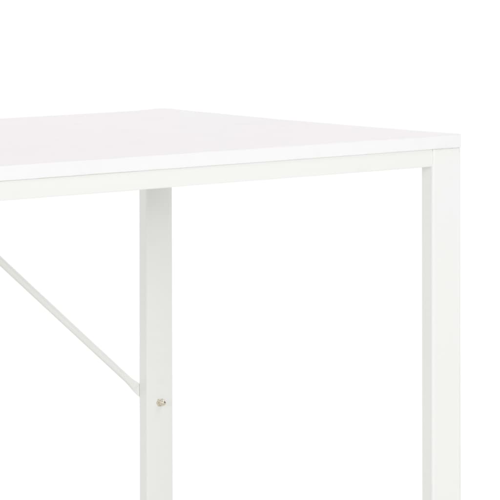 vidaXL Počítačový stôl, biely 120x60x73 cm