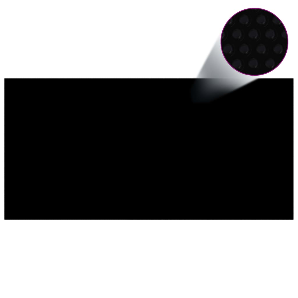 vidaXL Bazénová plachta, čierna 450x220 cm, PE