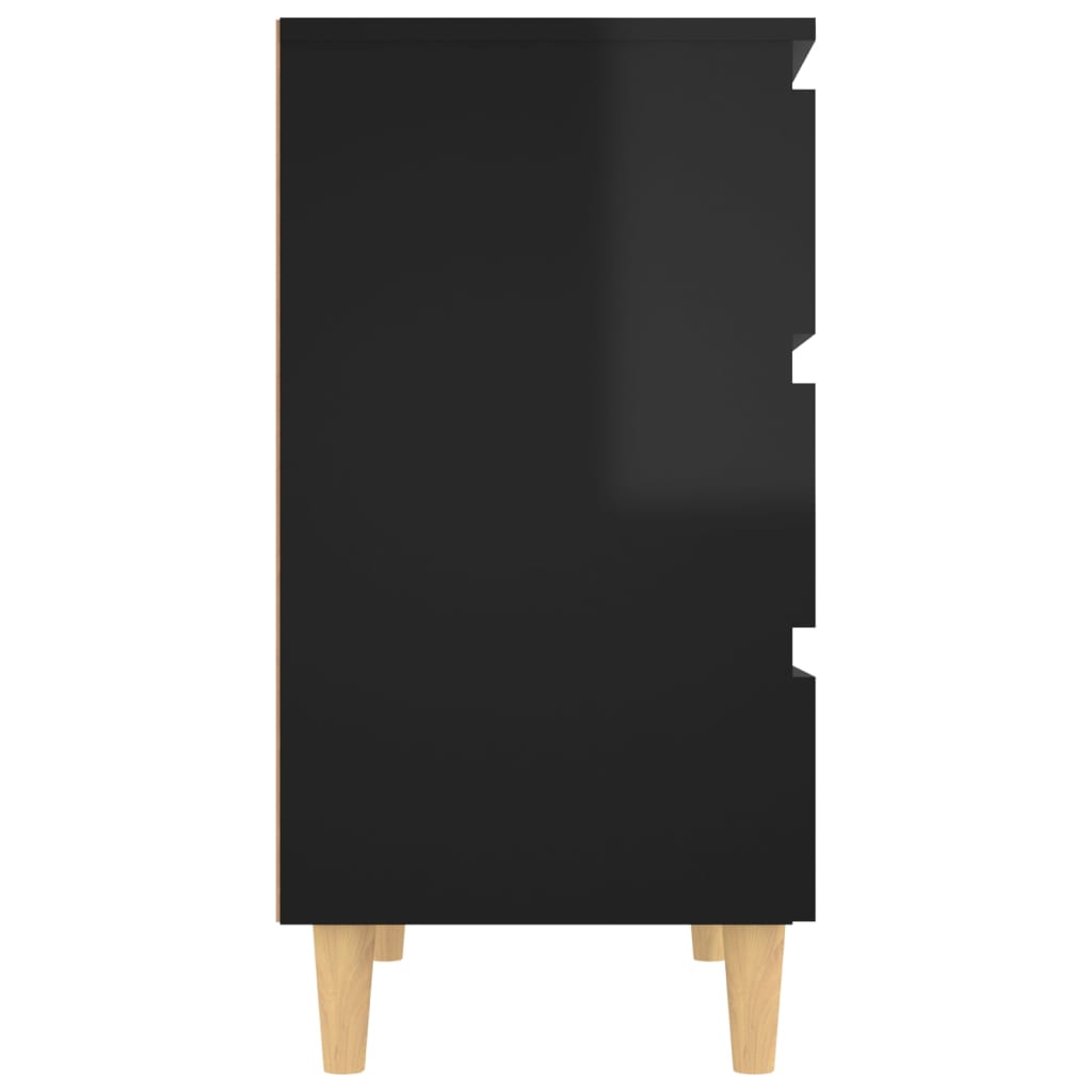 vidaXL Komoda lesklá čierna 60x35x69 cm drevotrieska