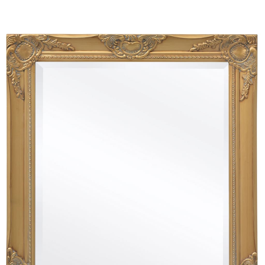 vidaXL Nástenné zrkadlo v barokovom štýle, 140x50 cm, zlaté